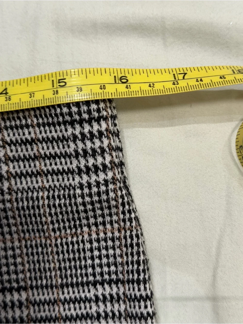 Amanda & Chelsea Black and White Glen Plaid Pencil Skirt